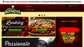 What Chefboyardee.com website looked like in 2017 (6 years ago)