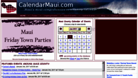 What Calendarmaui.com website looked like in 2017 (7 years ago)