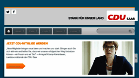 What Cdu-saar.de website looked like in 2017 (6 years ago)