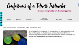 What Confessionsofafitnessinstructor.com website looked like in 2017 (6 years ago)