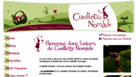 What Cueillette-nomade.fr website looked like in 2017 (6 years ago)
