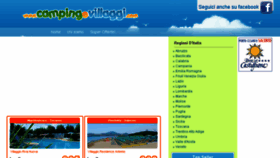 What Campingevillaggi.com website looked like in 2017 (6 years ago)