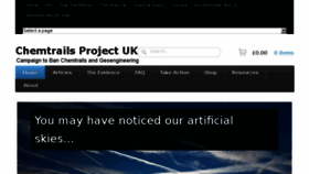 What Chemtrailsprojectuk.com website looked like in 2017 (6 years ago)