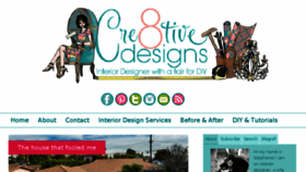 What Cre8tivedesignsinc.com website looked like in 2017 (6 years ago)