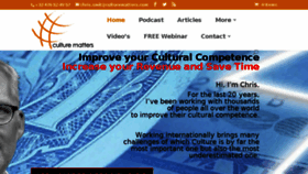 What Culturematters.com website looked like in 2017 (6 years ago)