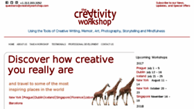 What Creativityworkshop.com website looked like in 2017 (6 years ago)
