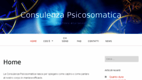 What Consulenzapsicosomatica.com website looked like in 2017 (6 years ago)