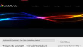 What Colorcom.com website looked like in 2017 (6 years ago)