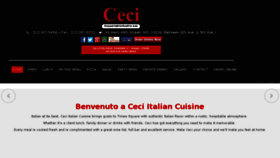 What Cecirestaurantnyc.com website looked like in 2017 (6 years ago)