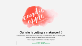 What Candieapple.com website looked like in 2017 (6 years ago)