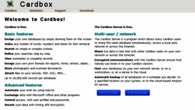 What Cardbox.com website looked like in 2017 (6 years ago)