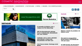 What Cosmeticinnovation.com.br website looked like in 2017 (6 years ago)