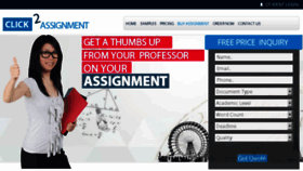 What Click2assignment.co.uk website looked like in 2017 (6 years ago)