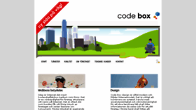 What Codebox.se website looked like in 2017 (7 years ago)