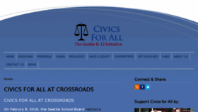What Civicsforall.org website looked like in 2017 (6 years ago)