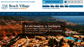 What Calagononebeachvillage.it website looked like in 2017 (6 years ago)