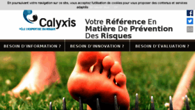 What Calyxis.fr website looked like in 2017 (6 years ago)