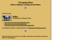 What Circuitousroot.com website looked like in 2017 (6 years ago)