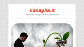 What Canaglia.it website looked like in 2017 (6 years ago)