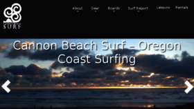What Cannonbeachsurf.com website looked like in 2017 (6 years ago)