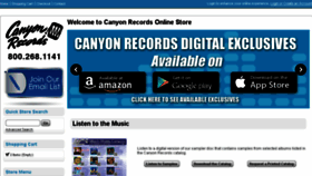What Canyonrecords.com website looked like in 2017 (6 years ago)