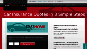 What Carinsurance.ca website looked like in 2017 (6 years ago)