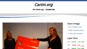 What Carim.org website looked like in 2017 (6 years ago)