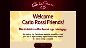 What Carlorossi.com website looked like in 2017 (6 years ago)