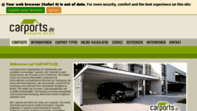 What Carports.de website looked like in 2017 (6 years ago)