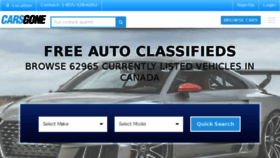 What Carsgone.com website looked like in 2017 (6 years ago)