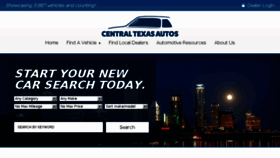 What Centraltxautos.com website looked like in 2017 (6 years ago)