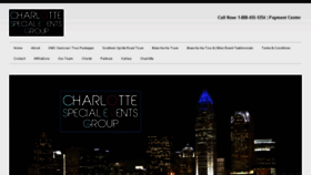 What Charlottespecialevents.com website looked like in 2017 (6 years ago)
