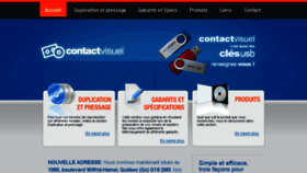 What Contactvisuel.com website looked like in 2017 (6 years ago)