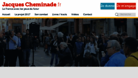 What Cheminade2012.fr website looked like in 2017 (6 years ago)