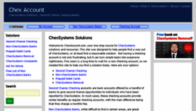 What Chexaccount.com website looked like in 2017 (6 years ago)