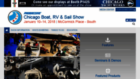 What Chicagoboatshow.com website looked like in 2017 (6 years ago)