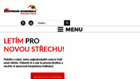 What Chodska.cz website looked like in 2017 (6 years ago)