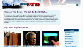 What Choosebritish.co.uk website looked like in 2017 (6 years ago)