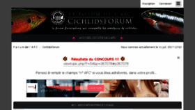 What Cichlidsforum.fr website looked like in 2017 (6 years ago)