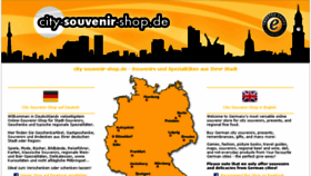 What City-souvenir-shop.de website looked like in 2017 (6 years ago)
