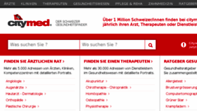 What Citymed.ch website looked like in 2017 (6 years ago)