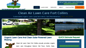 What Cleanairlawncarefortcollins.com website looked like in 2017 (6 years ago)