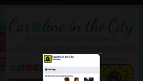 What Carolineinthecityblog.com website looked like in 2017 (6 years ago)