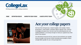 What Collegelax.us website looked like in 2017 (6 years ago)