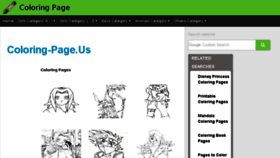 What Coloring-page.us website looked like in 2017 (6 years ago)