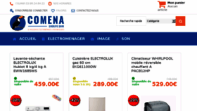 What Comena.fr website looked like in 2017 (8 years ago)