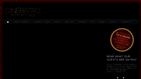 What Cinebistro.com website looked like in 2017 (6 years ago)