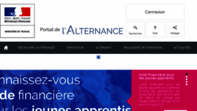 What Contrats-alternance.gouv.fr website looked like in 2017 (6 years ago)