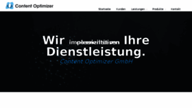What Content-optimizer.de website looked like in 2017 (6 years ago)