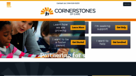 What Cornerstonesofcare.org website looked like in 2017 (6 years ago)